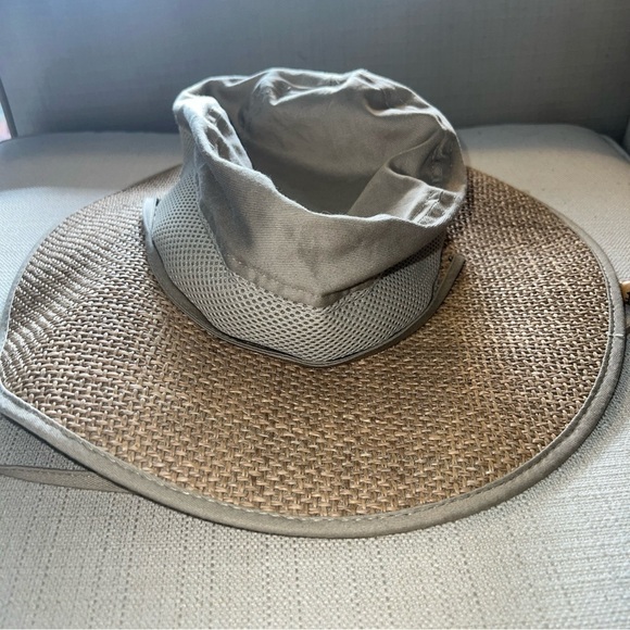 Dorfman Pacific Scala Straw Brimmed Vented Sun Hat Size Medium main image 7